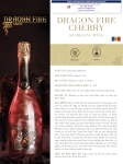 Rượu vang Sparkling Dragon fire cherry wine